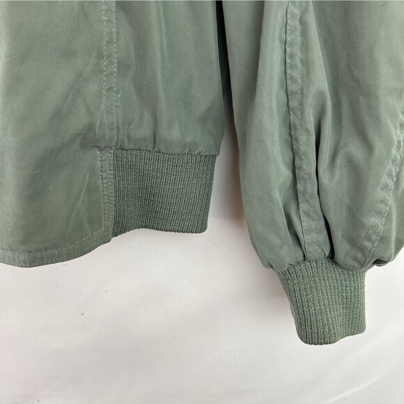 Faconnable Jacket Men Large Green Fullzip Dad Casual Bomber Coat Windbreaker Y2K - Picture 14 of 16